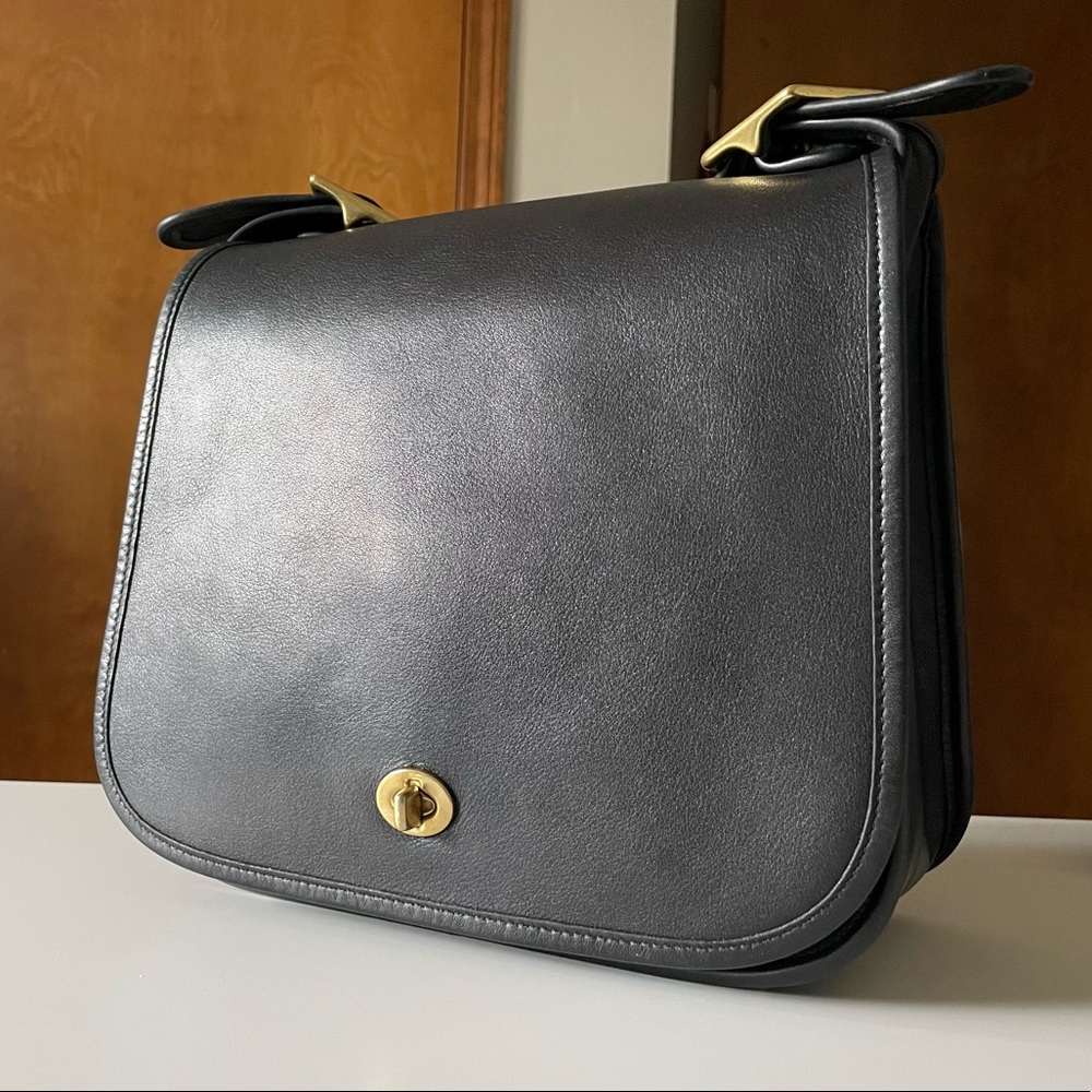 Vintage Coach Stewardess Bag 9525 Black